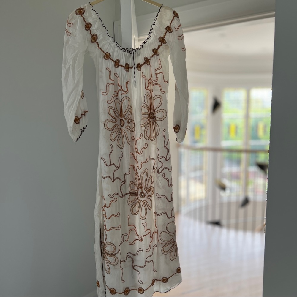 Gorgeous Summer Gathered Neck / Off Shoulder Summer Dress or Beach Coverup